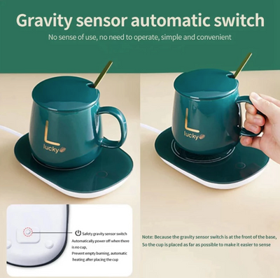 Electric Warmer with Elegant Ceramic Mug